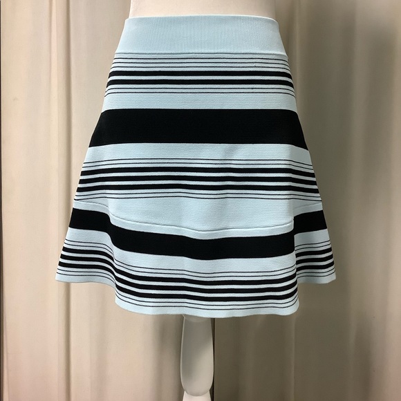 A.L.C Striped Mini Pull On Skirt Lovers + Friends ribbed cropped sweater - Picture 7 of 16